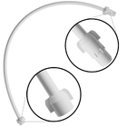 Engate Mangueira Flexível Para Descarga 50cm X 1/2" Branco |